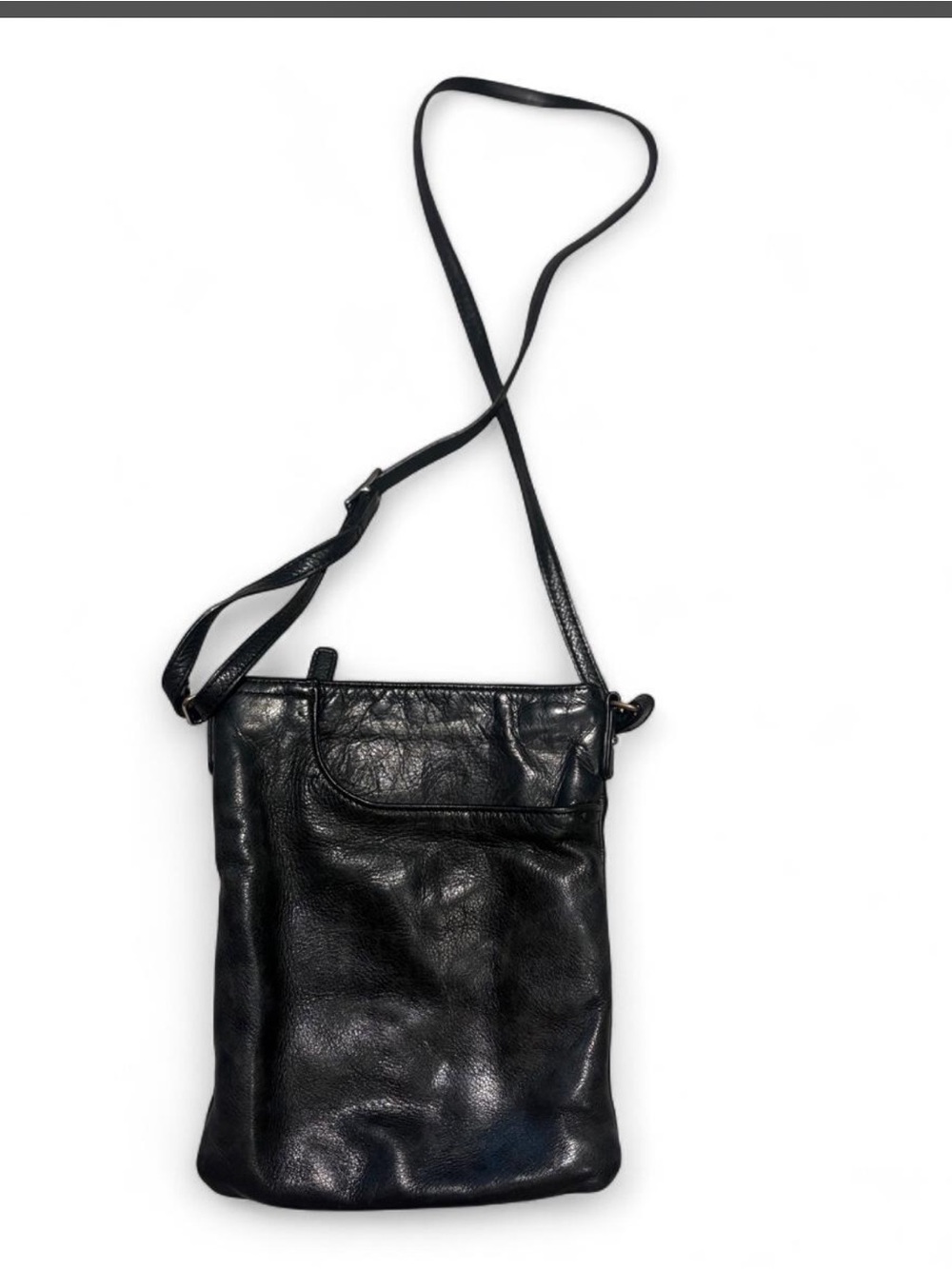 margot Black Leather Small Crossbody Bag